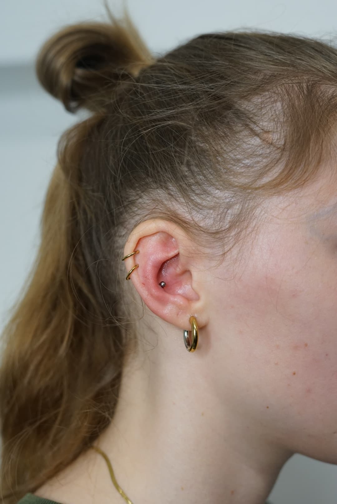 Artist working close up